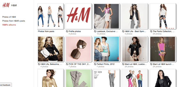 H&M Google+ Photo Galleries