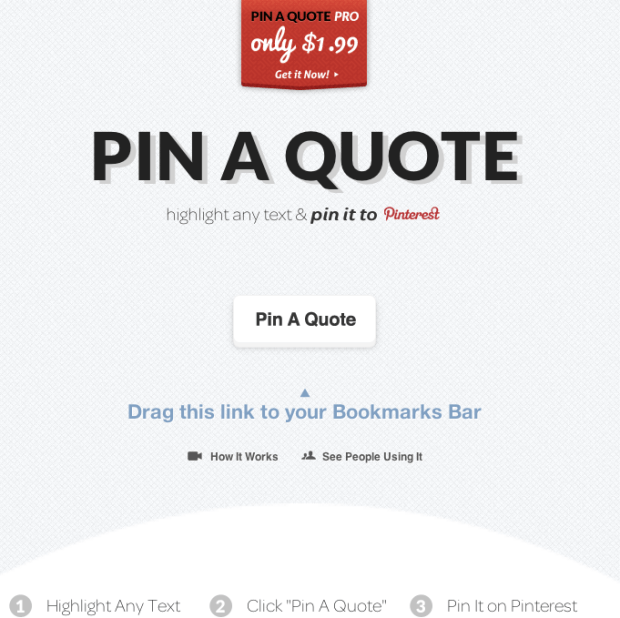Pin a Quote Pinterest