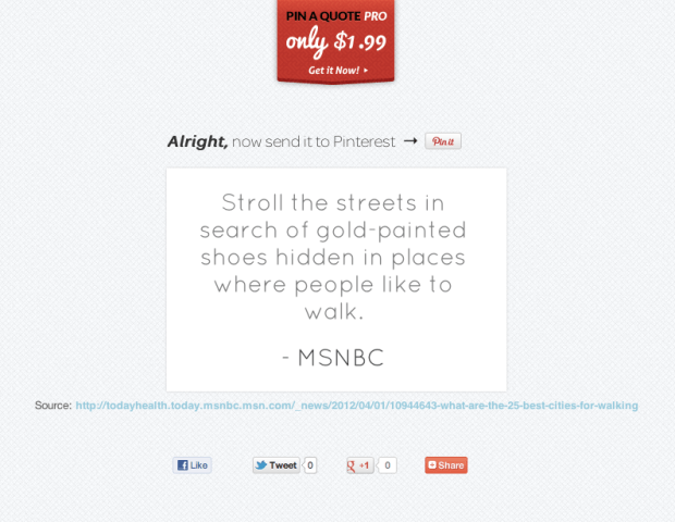 Pin a Quote Pinterest Preview