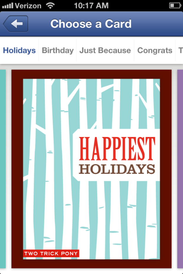 Facebook Gifts Holiday Cards Social Media Bryan Nagy