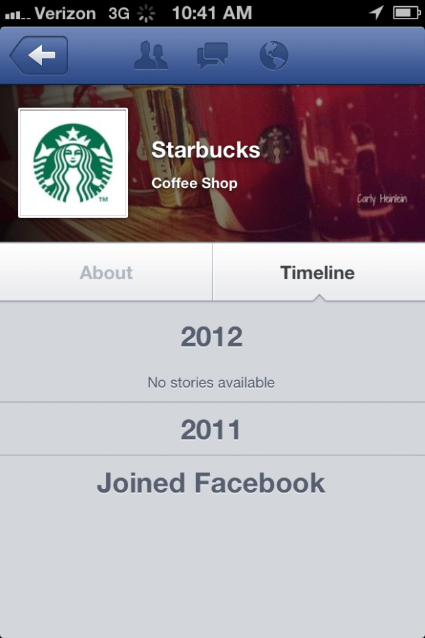 Facebook Places Starbucks Timeline Nearby Update December Places Bryan Nagy