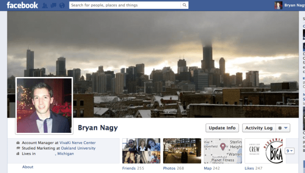 Facebook old timeline Bryan Nagy