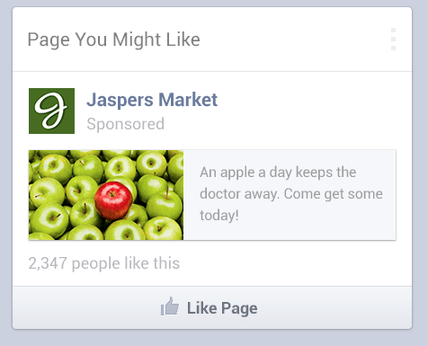 Mobile Ads, courtesy Facebook