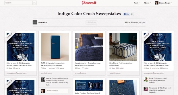 west elm pinterest contest Bryan Nagy Pinterest Board 2