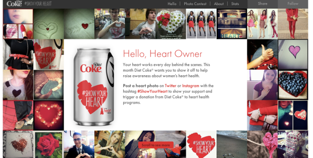 Visitors of Coca-Cola's website were notified of the contest.