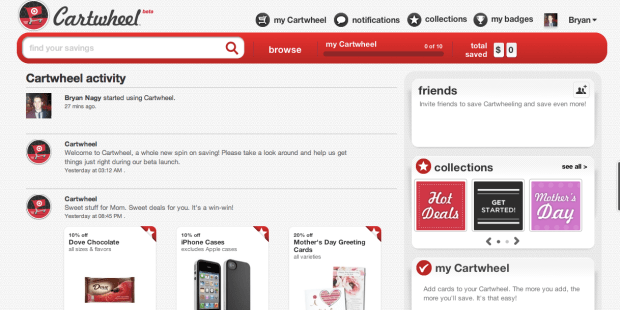 Target Cartwheel homepage Bryan Nagy
