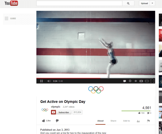 Olympics YouTube Bryan Nagy