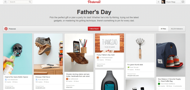 The Pinterest Father's Day board - Bryan Nagy